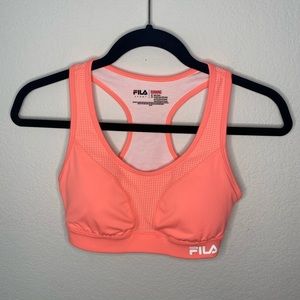 NEW WITHOUT TAGS! Fila orange sports bra 😍